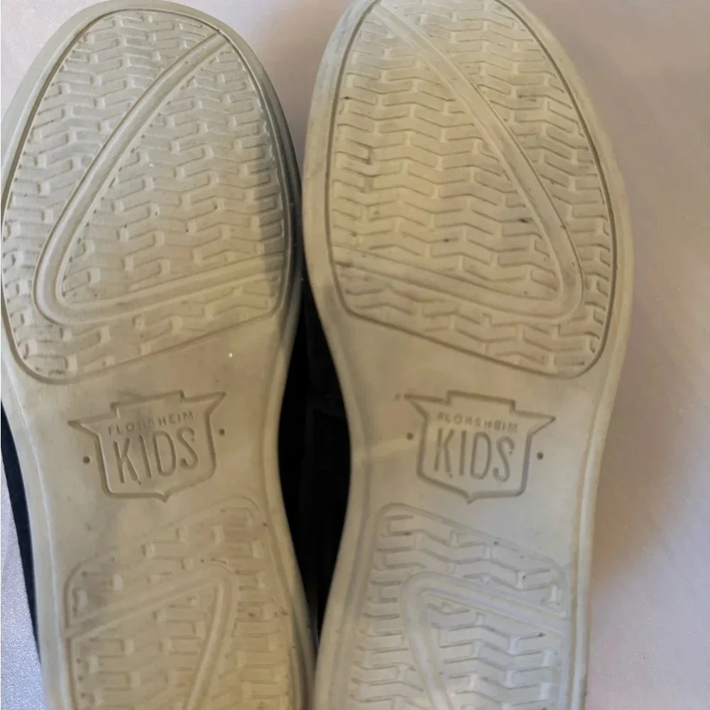 Florsheim Shoe Company Jasper Jr Loafer Navy Blue Suede Dress Shoes 10M kids